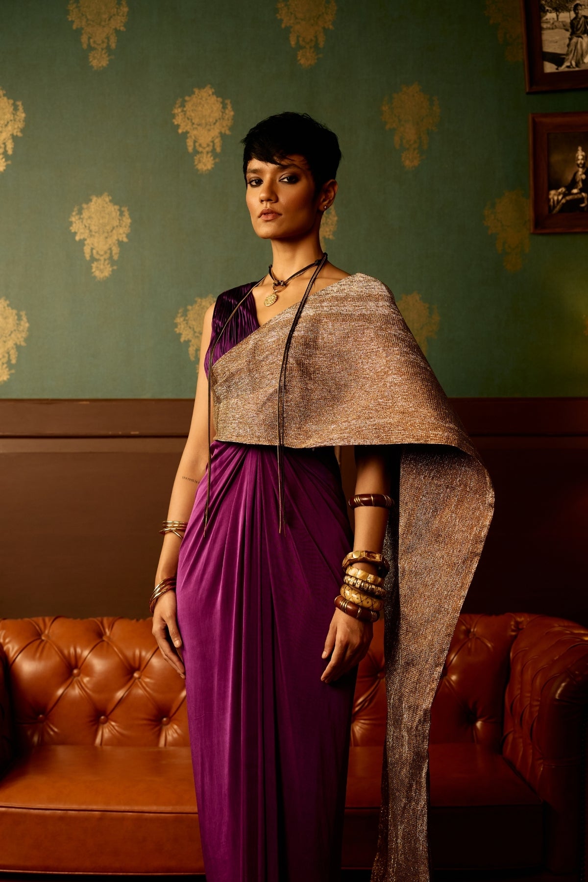 Iris saree gown