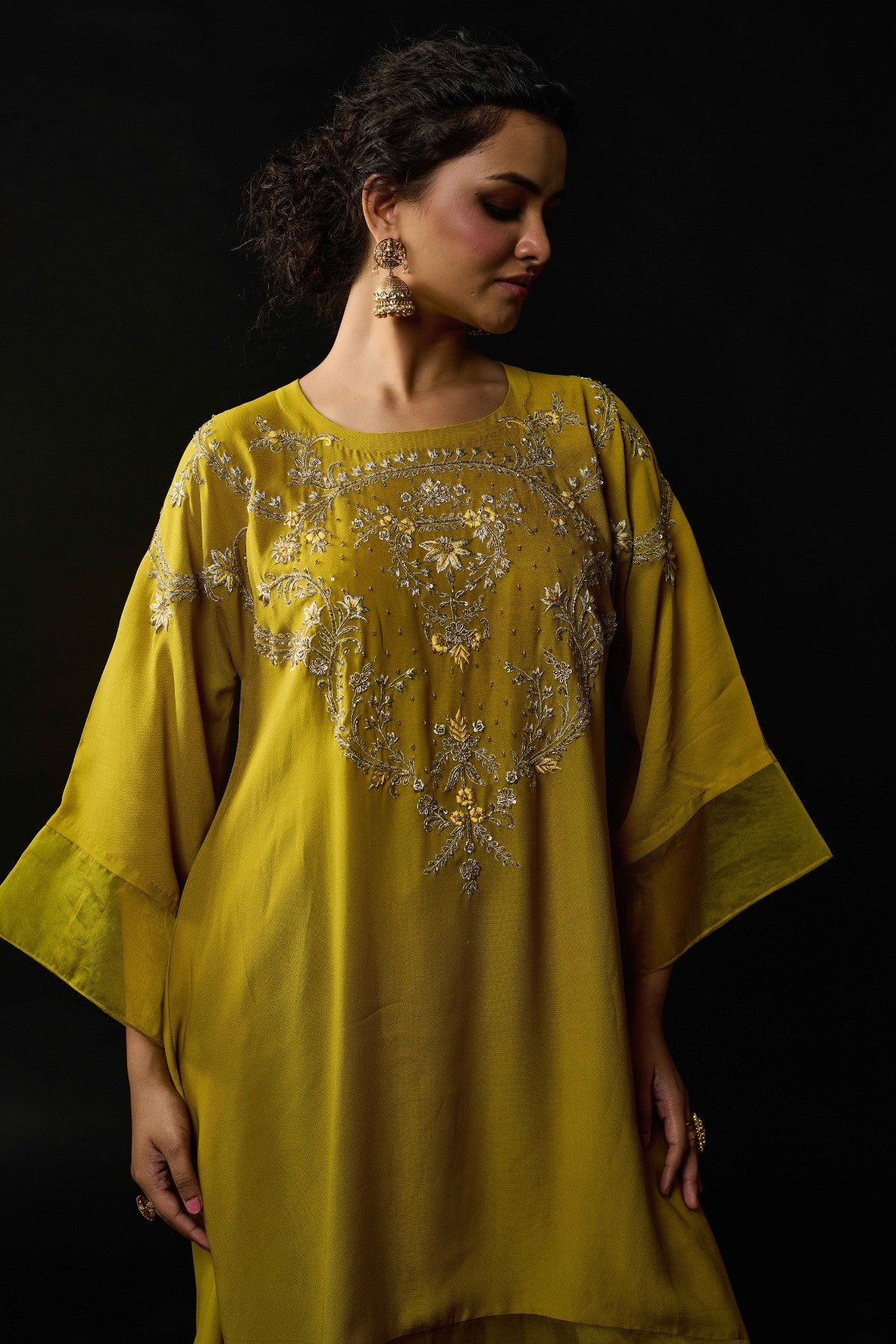 Zahra Lime Green kurta set