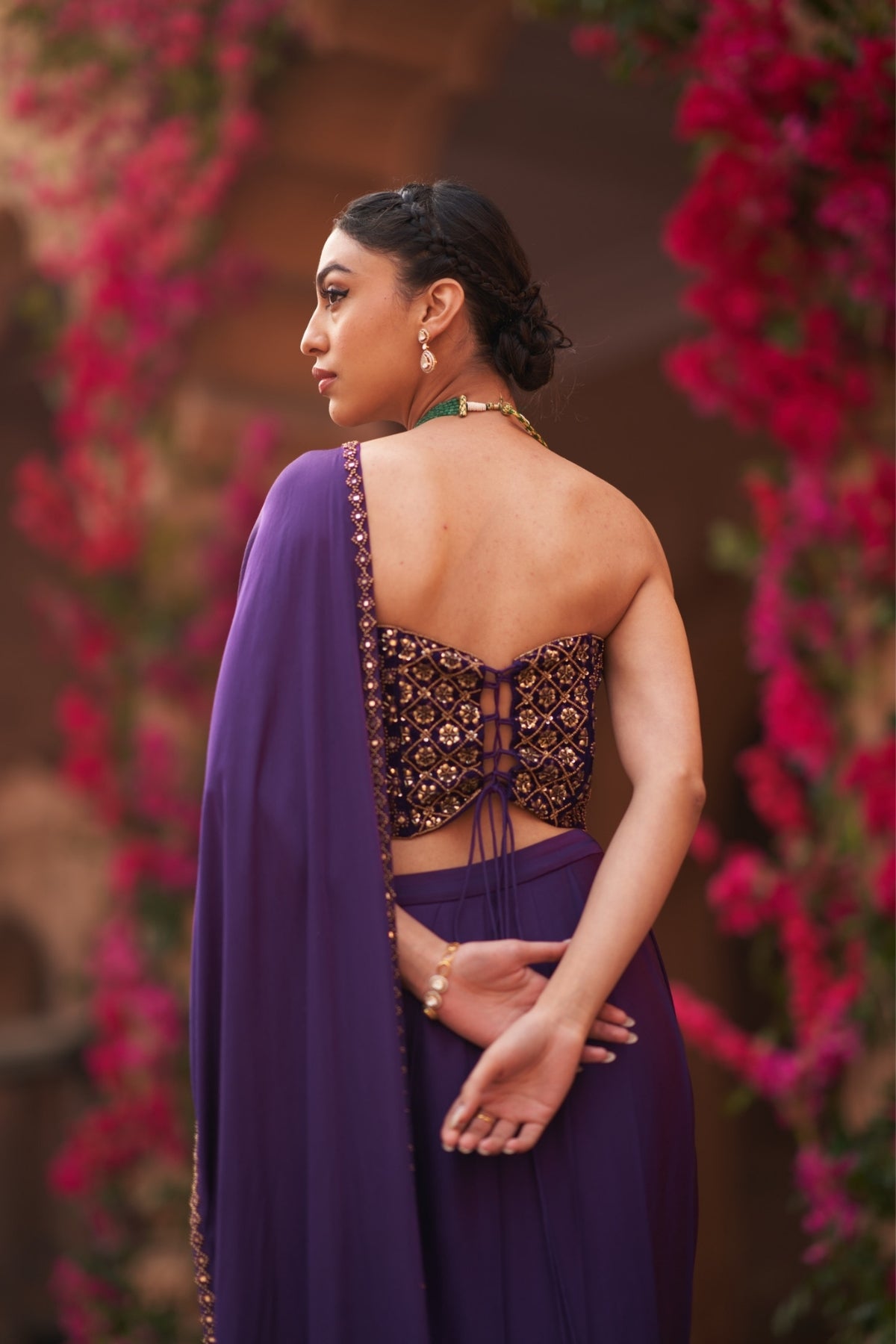 The Jamini saree with corset