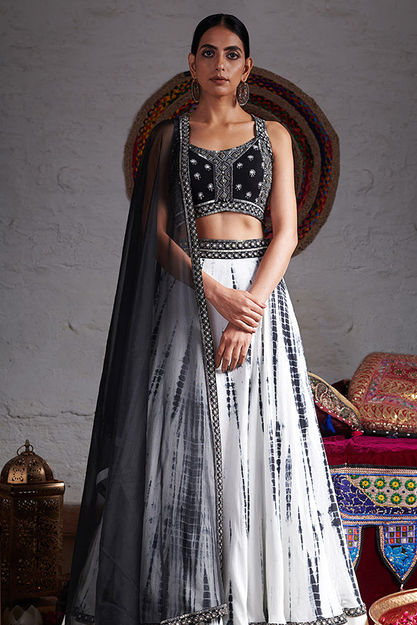 Crop Top With Lehenga Dupatta