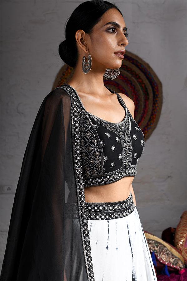 Crop Top With Lehenga Dupatta